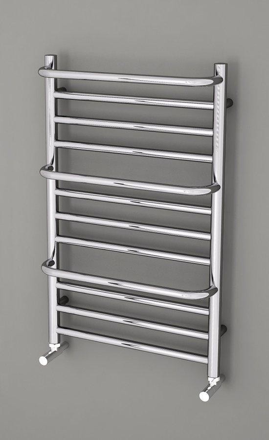 SAPHO – MANISA otopné těleso 500×800, se třemi madly pro ručník, chrom IZ110