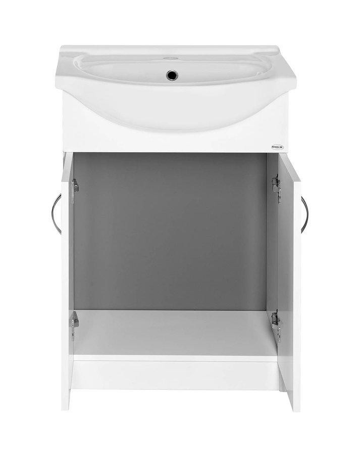 AQUALINE – SIMPLEX ECO 55 umyvadlová skříňka včetně umyvadla 53×83,5×30,7cm SIME550