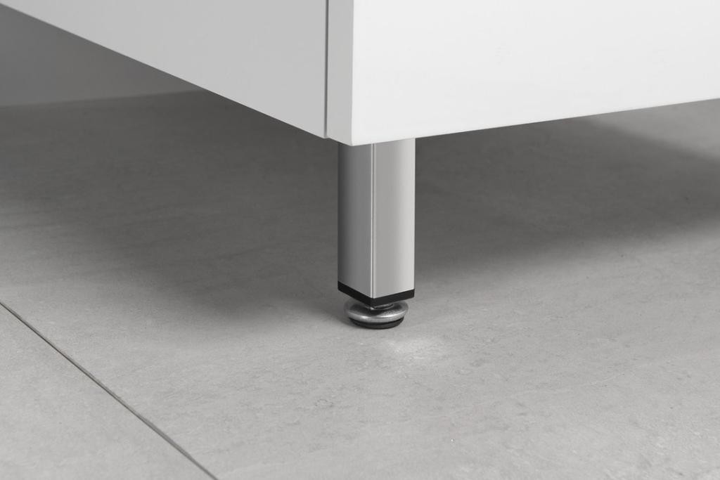 AQUALINE – ZOJA výškově stavitelná nožička, výška 100-110, chrom 10078