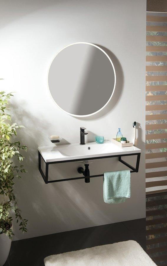 SAPHO – SKA konzole pod umyvadlo 600x200x460, černá mat SKA201