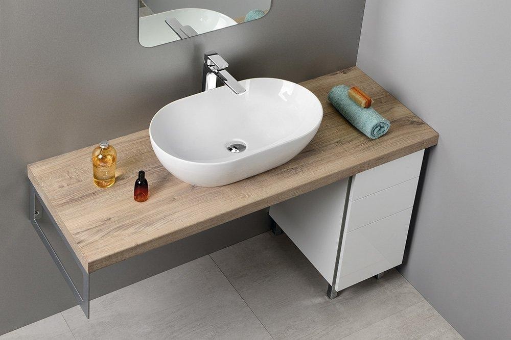 GSI – PURA keramické umyvadlo na desku 60x37cm, bílá ExtraGlaze 883411