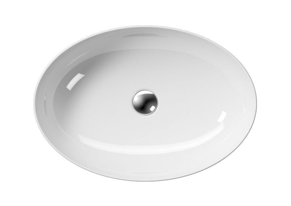 GSI – PURA keramické umyvadlo na desku 60x42cm, bílá ExtraGlaze 884211