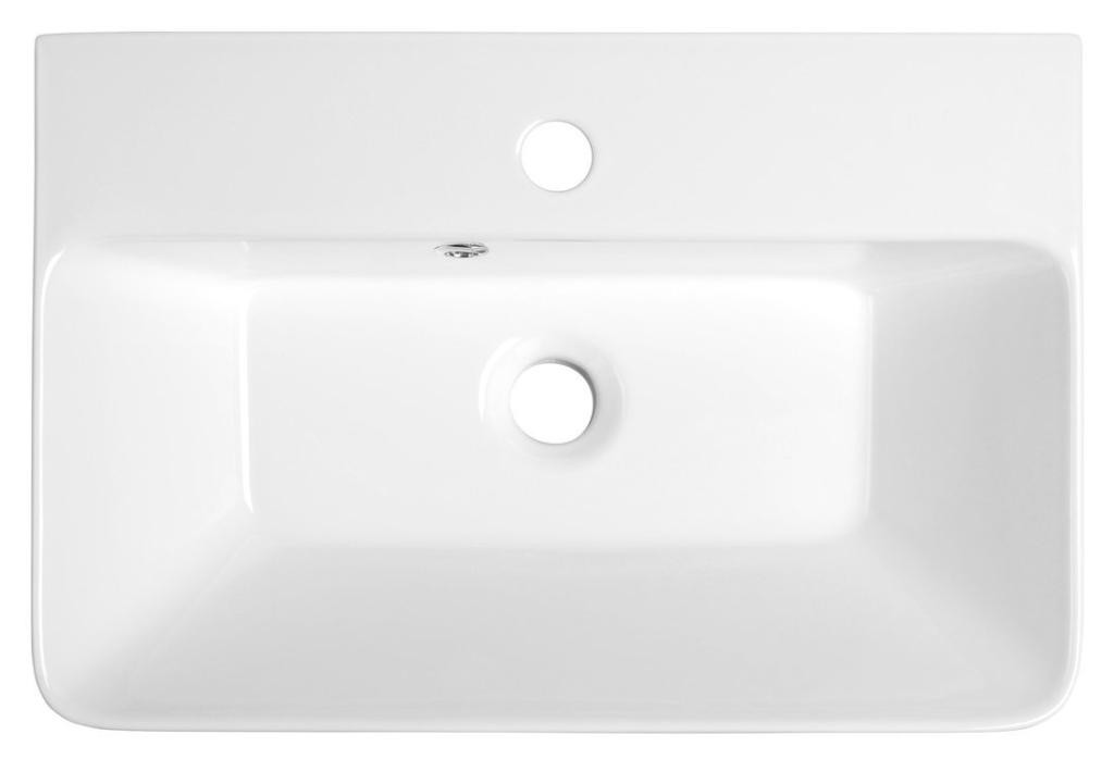 SAPHO – THALIE 55 keramické umyvadlo nábytkové 55x37cm, bílá TH11055
