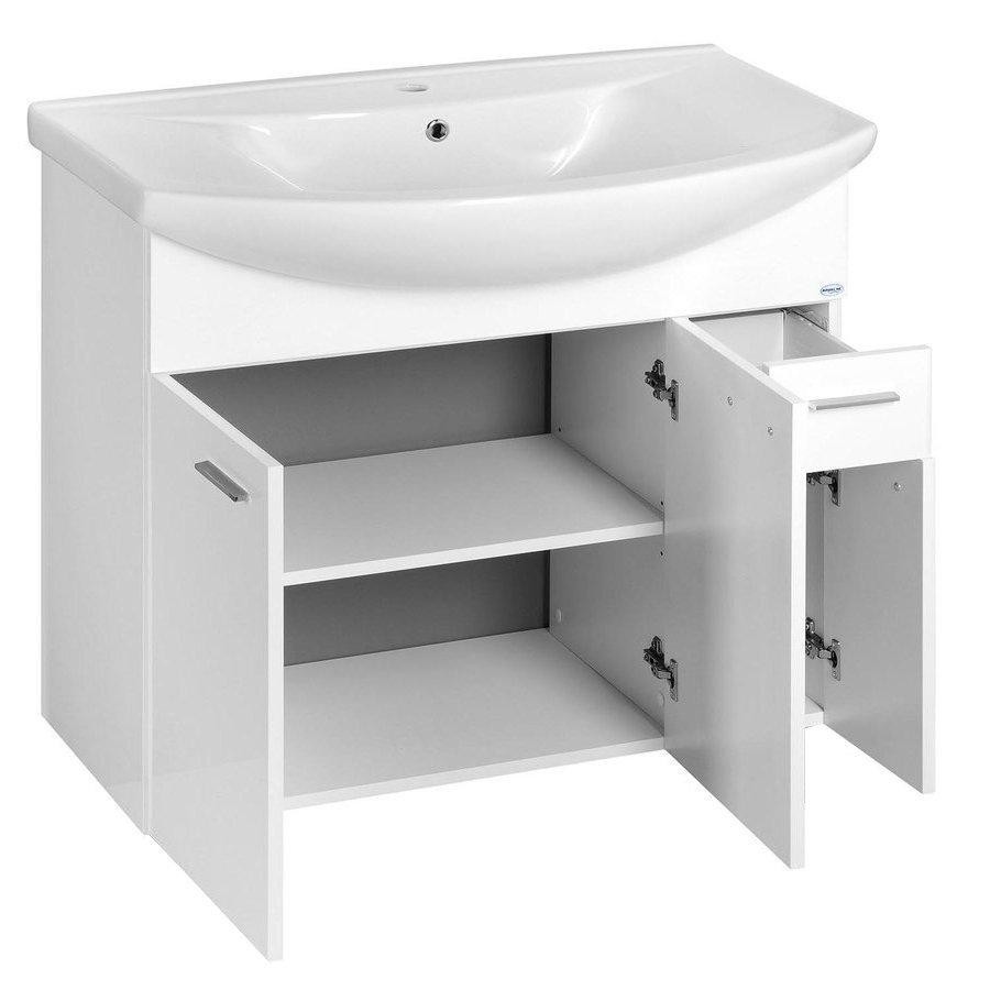 AQUALINE – ZOJA umyvadlová skříňka 82,8x74x34,3cm, bílá 51083A