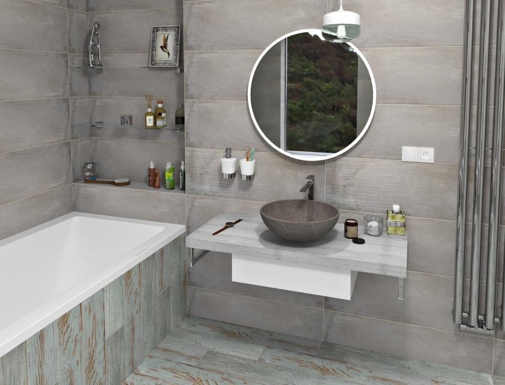 SAPHO – AVICE deska pod umyvadlo 100x50cm, tl.5cm, aquamarine AV106