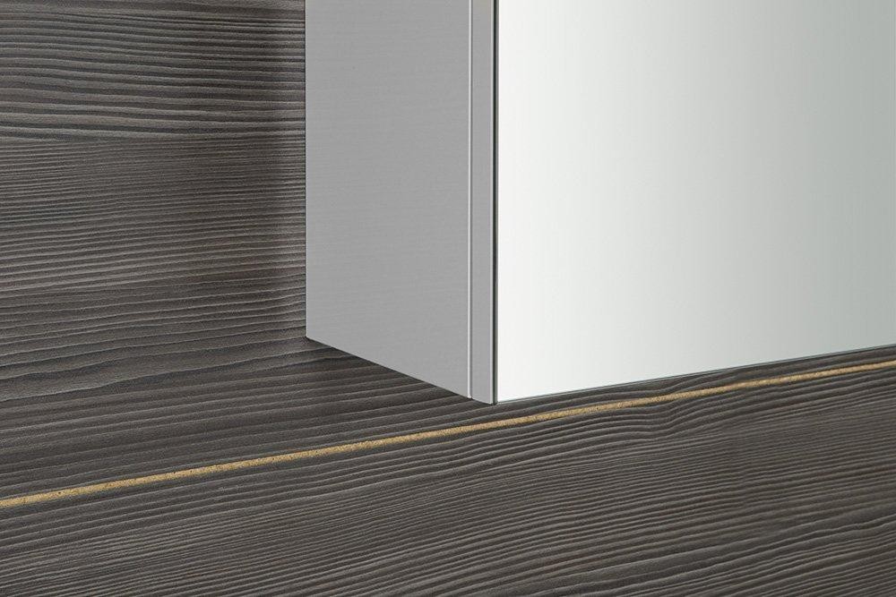 SAPHO – RIWA galerka s LED osvětlením, 101x70x17cm, bílá lesk RIW100-0030