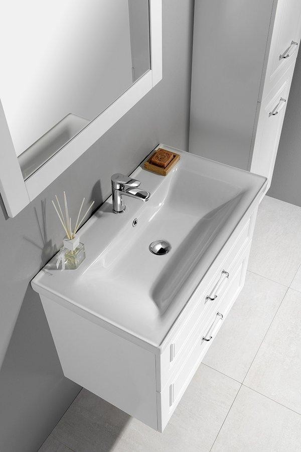 AQUALINE – FAVOLO umyvadlová skříňka 86,5x60x44,6cm, bílá mat FV290