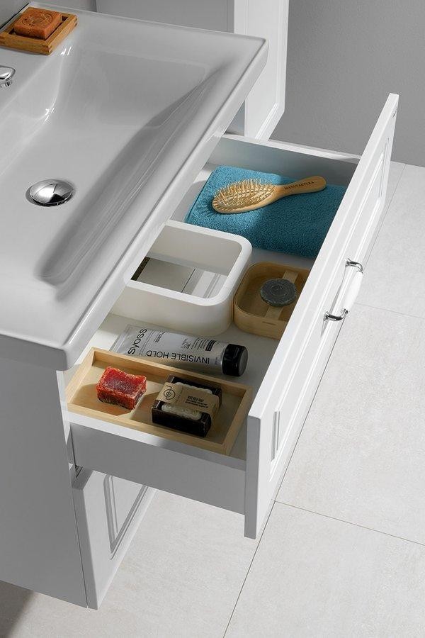 AQUALINE – FAVOLO umyvadlová skříňka 86,5x60x44,6cm, bílá mat FV290