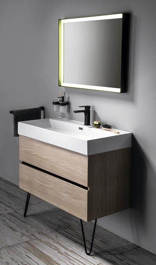 SAPHO – ODETTA podpěrné nohy, výška 265, lakovaná ocel, černá mat, 2ks 30314