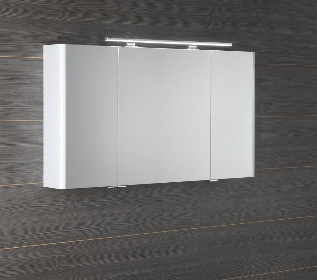 SAPHO – LUCIE galerka s LED osvětlením, 126x70x17cm, bílá LU125-0030