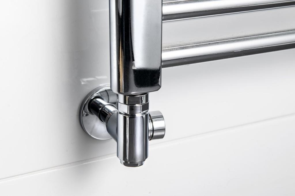 SAPHO – CORNER COMBI SIMPLY připojovací sada ventilů triaxiální, pravé provedení, chrom CP330S