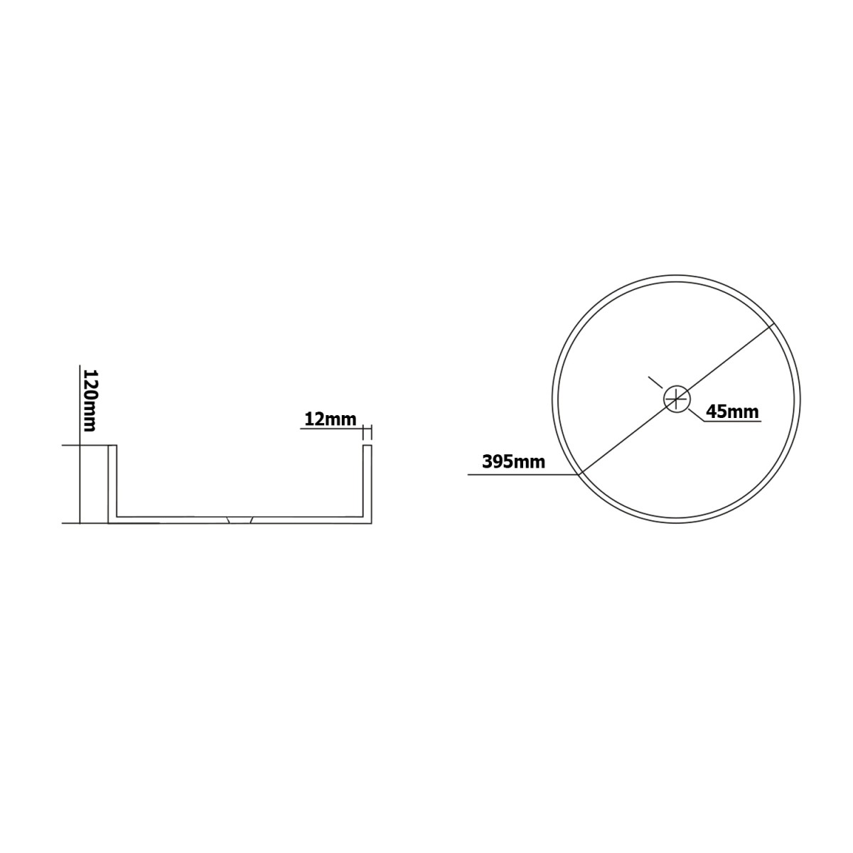 SAPHO – MARAGUA skleněné gravírované umyvadlo na desku Ø 39,5cm, černá TY214