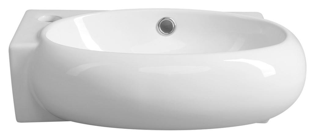 SAPHO – RIBERA keramické umývátko rohové 43×28,5cm, otvor pro baterii vlevo, bílá AR498