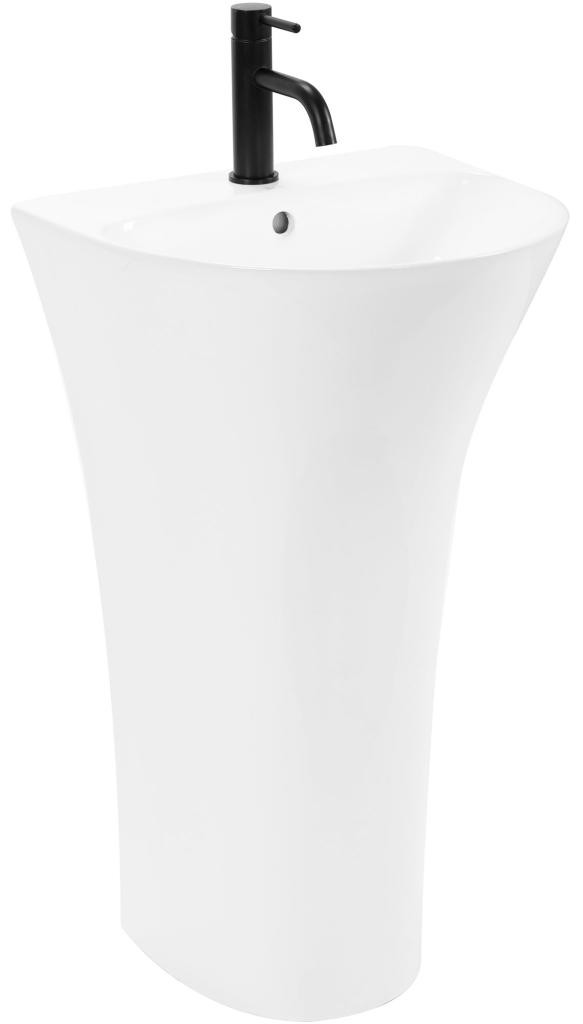 REA - Volně stojící umyvadlo Rita Slim 48x42 bílá REA-U9901