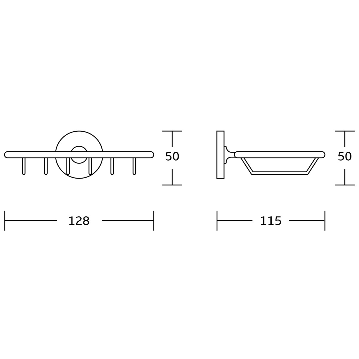 AQUALINE – SAMBA mýdlenka drátěná, chrom SB103