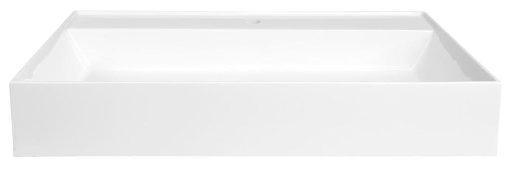 SAPHO – GODIVA umyvadlo, litý mramor, 68x44cm, bílá GU068