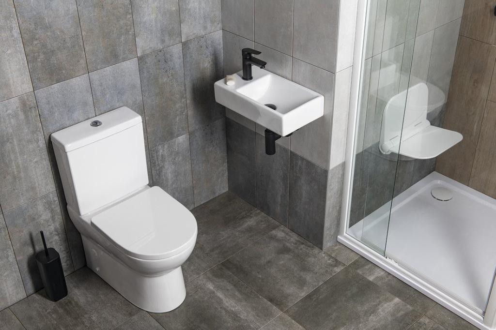 SAPHO – MINOS keramické umývátko, 45x26cm, baterie vlevo, bílá 4757