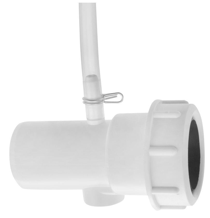 SILFRA – FOLLOW ME sprchová průchodka s odvodněním na okraj vany vč. hadice a drenážního kusu, hranatá, chrom PD468