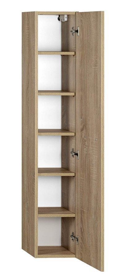 AQUALINE – ZOJA/KERAMIA FRESH skříňka vysoká 25x140x20cm, dub platin 51127