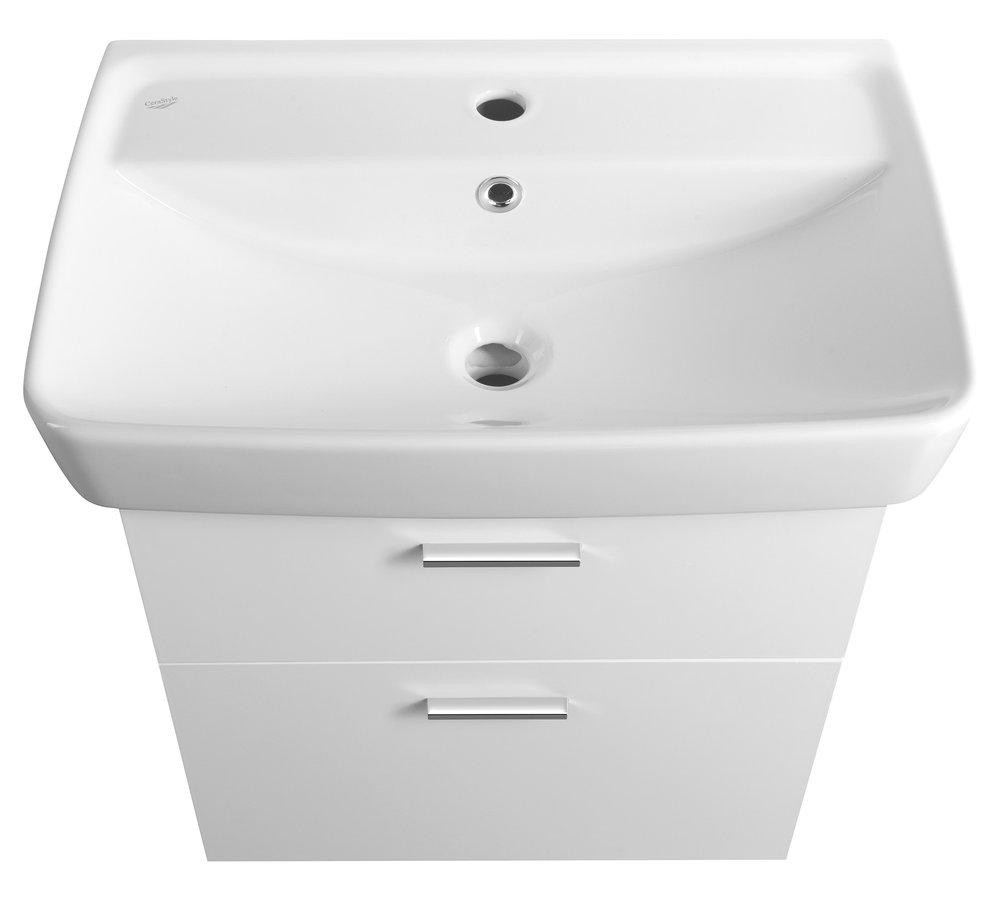 AQUALINE – ZOJA umyvadlová skříňka zásuvková 50x50x37cm, bílá 56379