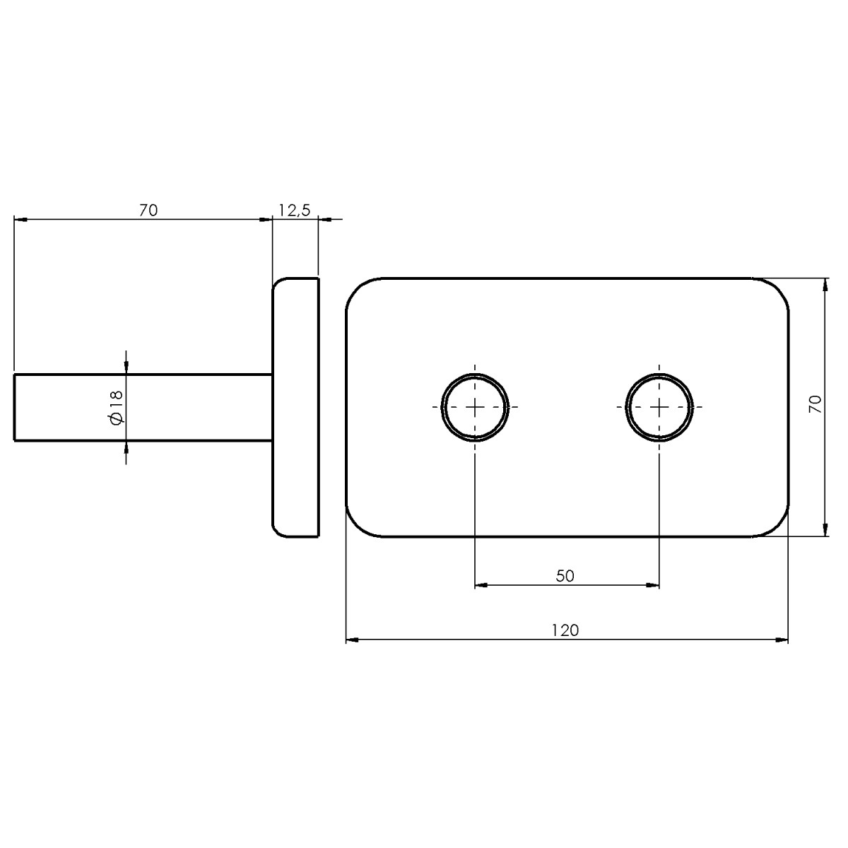 Bruckner – WICHER krycí rozeta pro středové připojení 50, černá mat 600.315.6