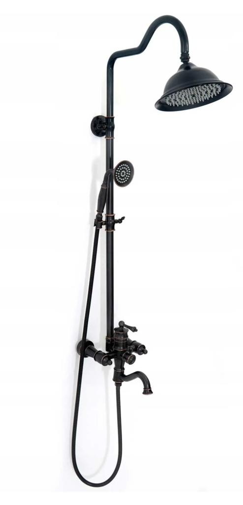 REA – Sprchový set s baterií 150mm Vintage černý REA-P2367