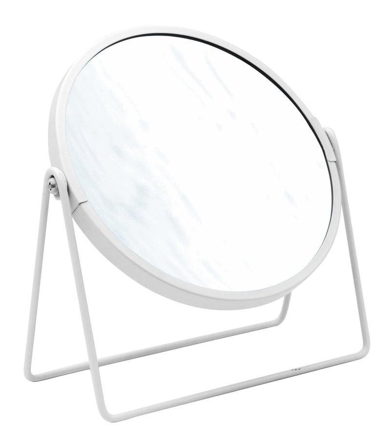 RIDDER - SUER kosmetické zrcátko na postavení, Ø 160, oboustranné, bílá 03009001