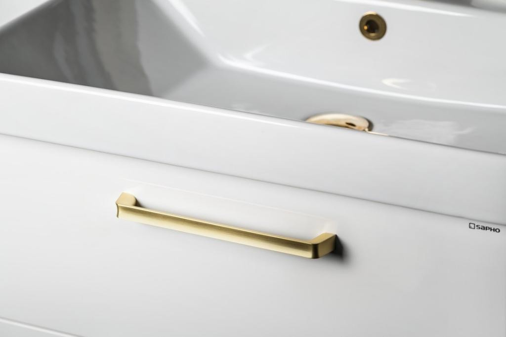 SAPHO – Kovová úchytka, 180,5/160, zlato mat DM260