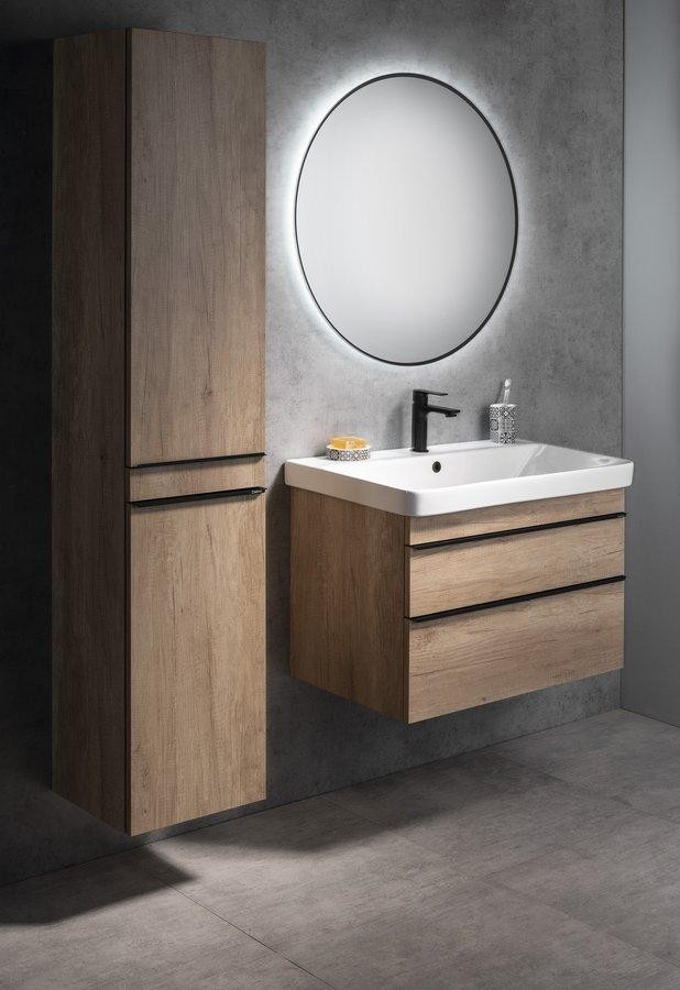 SAPHO – SITIA umyvadlová skříňka 75,6x50x44,2cm, 2xzásuvka, dub alabama SI080-2222