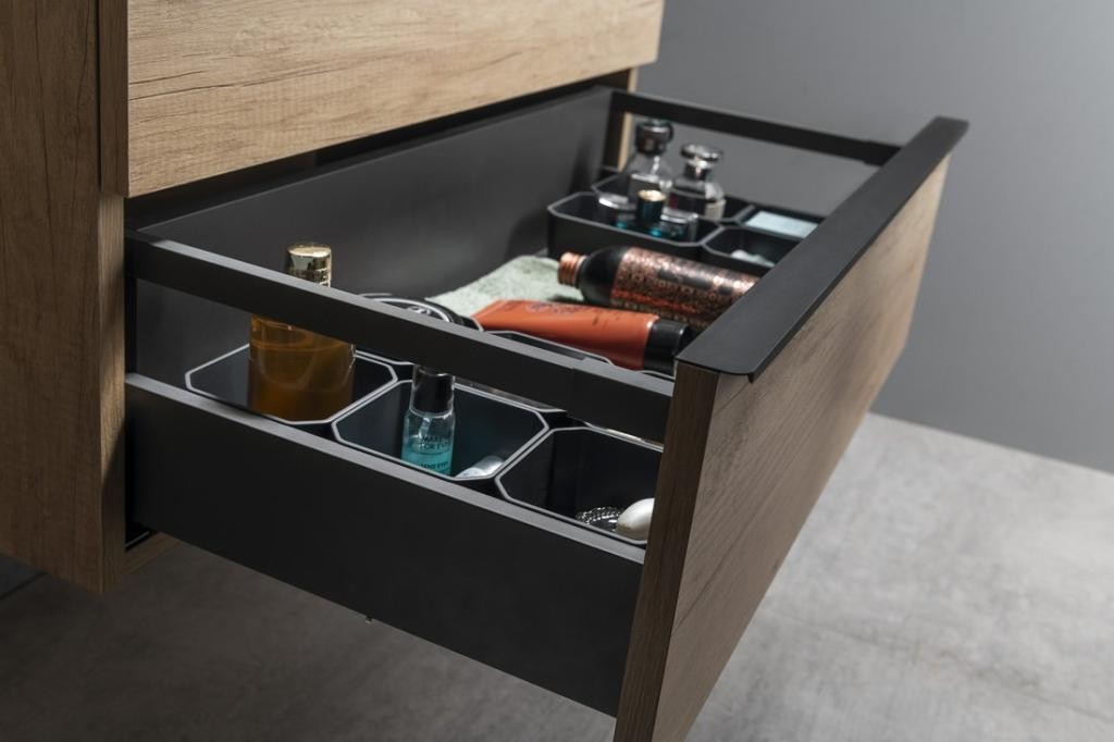 SAPHO – SITIA umyvadlová skříňka 75,6x50x44,2cm, 2xzásuvka, dub alabama SI080-2222