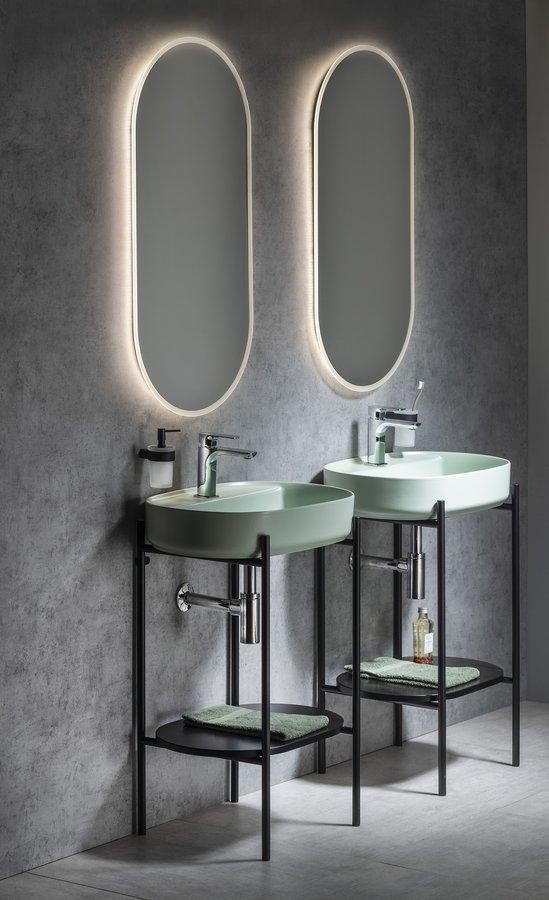 SAPHO – PUNO podstavec pod umyvadlo 550x795x396, černá SKA590-2