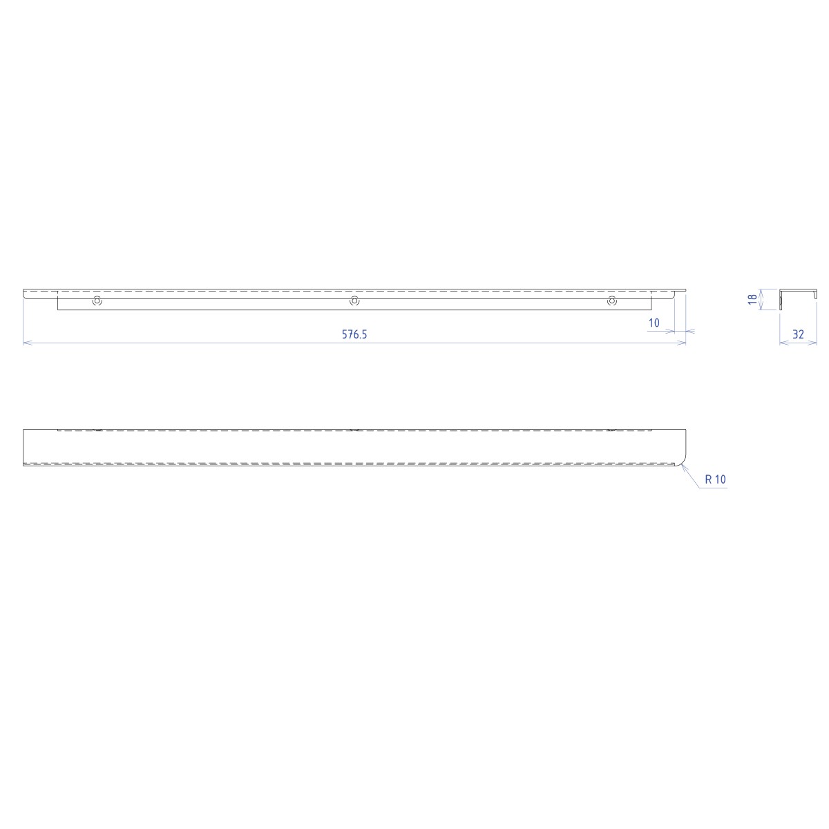 SAPHO – SITIA kovová úchytka 577, pravá, černá mat SA120BR