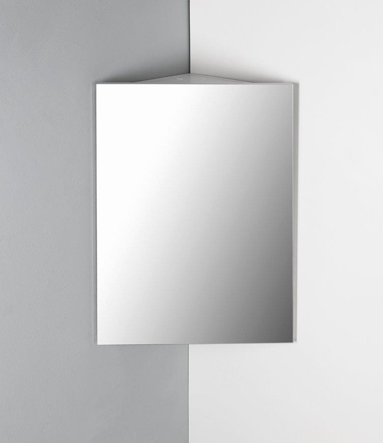 AQUALINE – ZOJA/KERAMIA FRESH rohová zrcadlová skříňka 37x72x37cm, bílá 50352