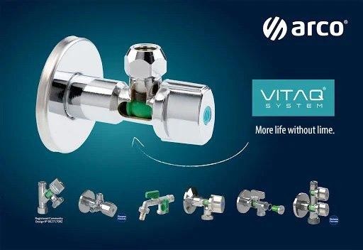 ARCO rohový ventil A-80 1/2″x3/8″ s filtrem, anticalc, chrom 02402MAC