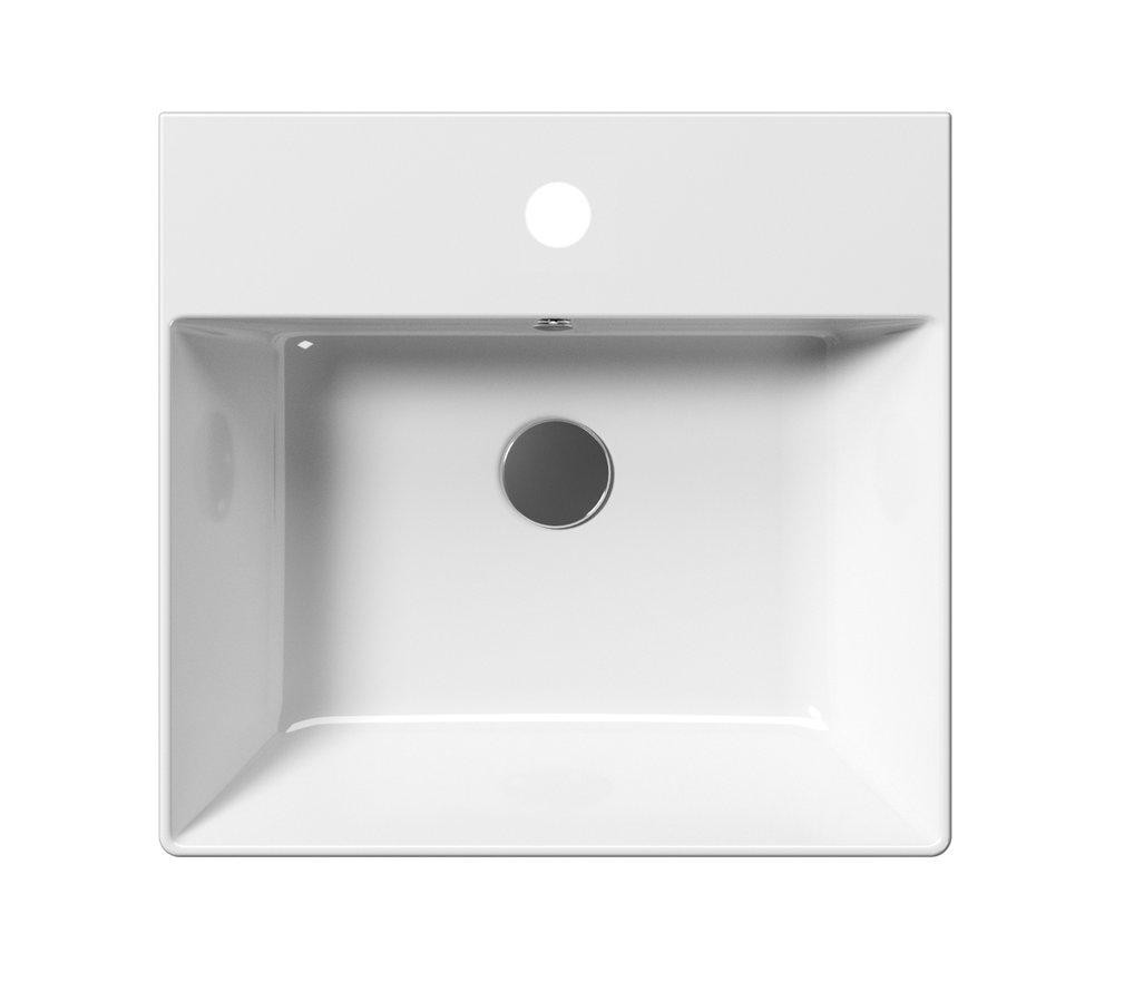 GSI – KUBE X keramické umyvadlo 50x47cm, bílá ExtraGlaze 9430111