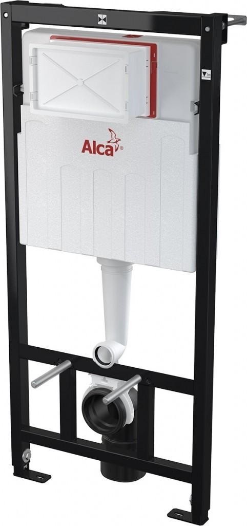 ALCA Sádromodul – předstěnový instalační systém s chromovým tlačítkem M1721 + WC INVENA FLORINA WITH SOFT, včetně soft/close sedátka AM101/1120 M17…