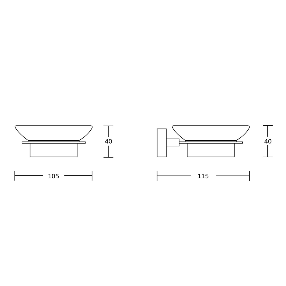 AQUALINE – APOLLO mýdlenka, mléčné sklo, chrom 1416-02