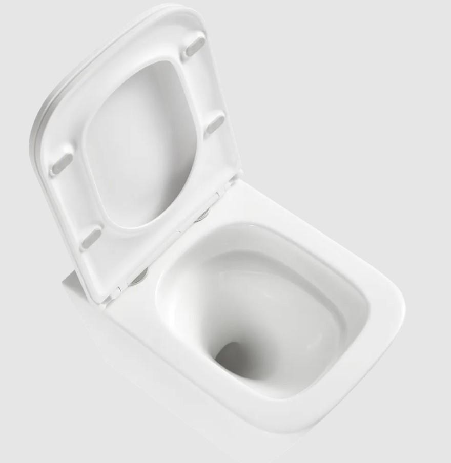 Předstěnový instalační systém s chromovým tlačítkem M1721 + WC INVENA FLORINA WITH SOFT, včetně soft/close sedátka AM102/1120 M1721 FL1