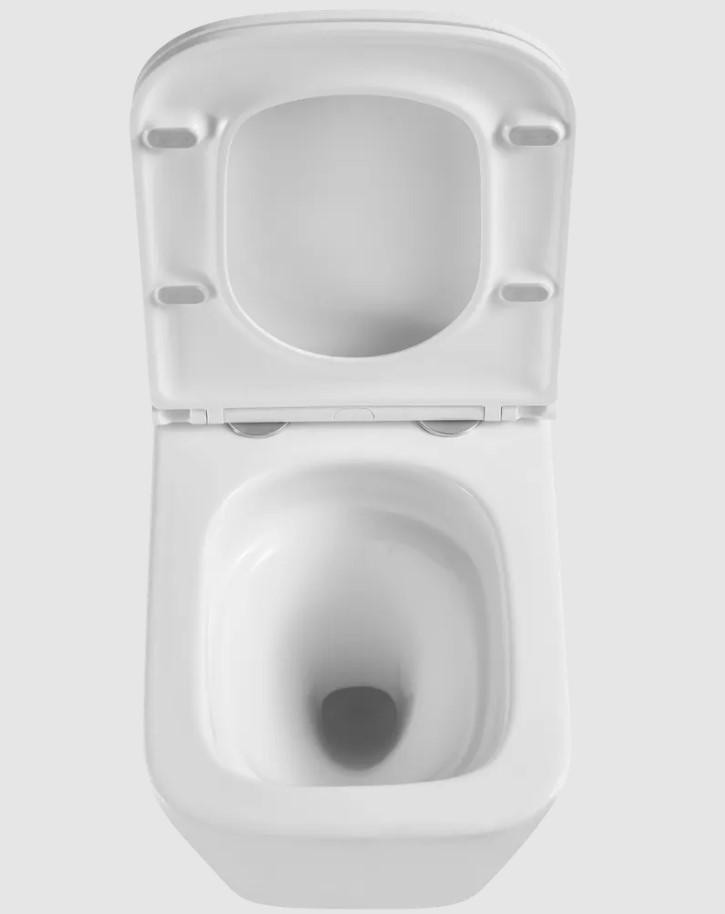 Předstěnový instalační systém s chromovým tlačítkem M1721 + WC INVENA FLORINA WITH SOFT, včetně soft/close sedátka AM102/1120 M1721 FL1