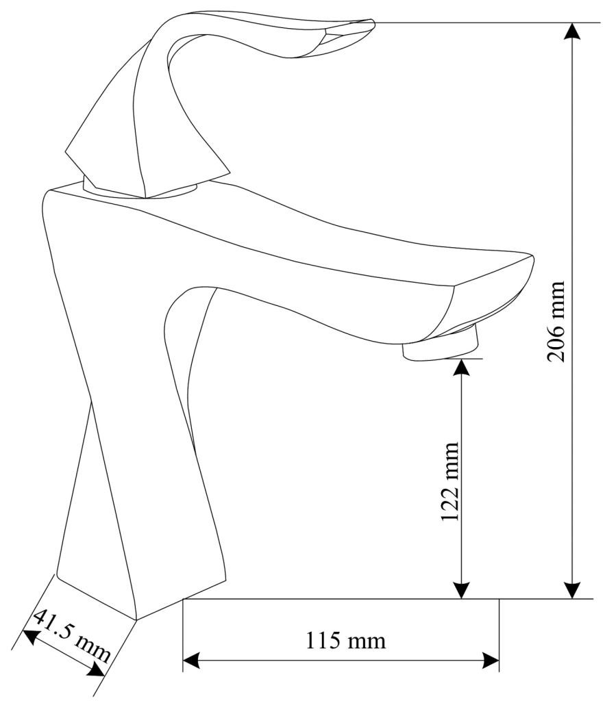 MEXEN – Umyvadlová baterie Estrella, zlato 72300-50