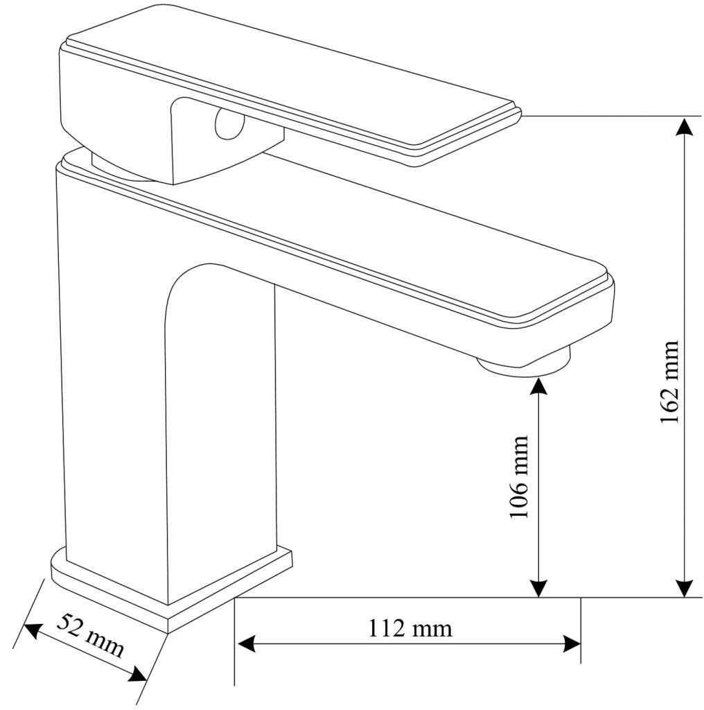 MEXEN – Umyvadlová baterie Mino černá 72400-70