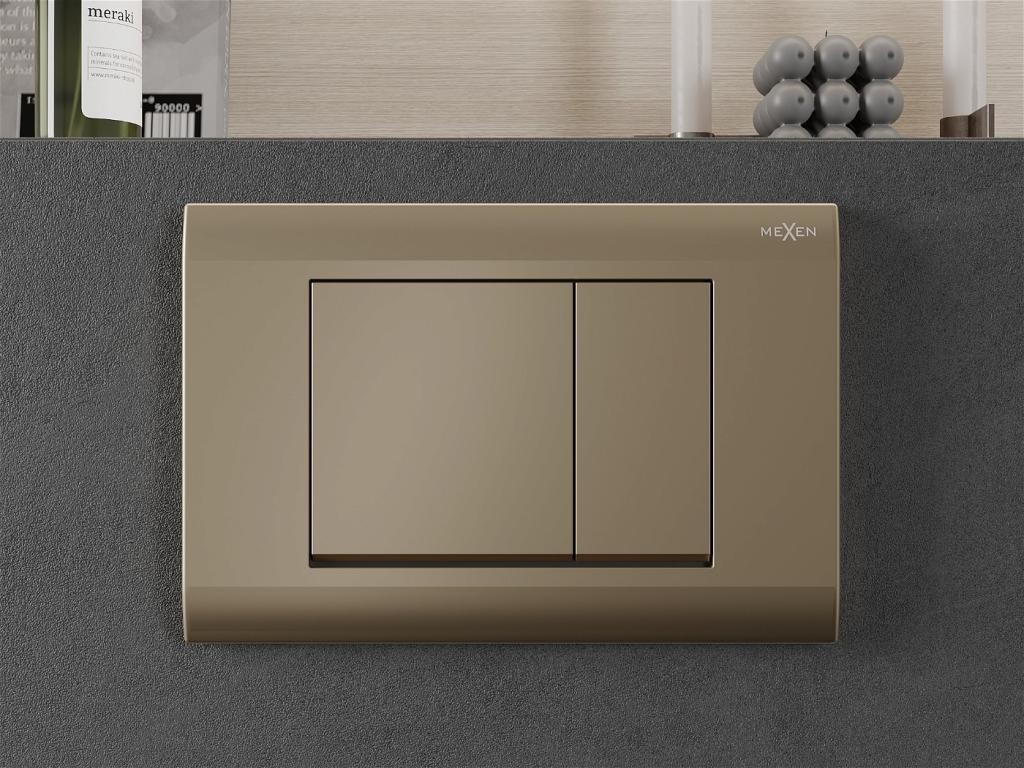 MEXEN – FenixTlačítko 01 zlato flush /kompatibilní s Geberit Sigma UP300 a UP320/ 600104