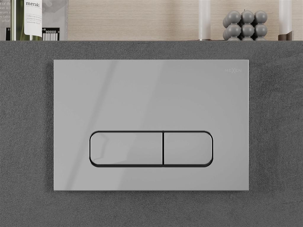 MEXEN – Fenix02 lesklý chrom tlačítko flush /kompatibilní s Geberit Sigma UP300 a UP320/ 600201