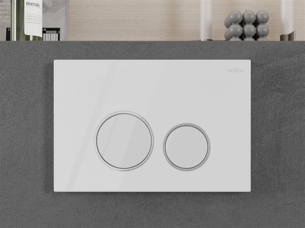 MEXEN – Fenix05 bílá tlačítka flush /kompatibilní s Geberit Sigma UP300 a UP320/ 600500