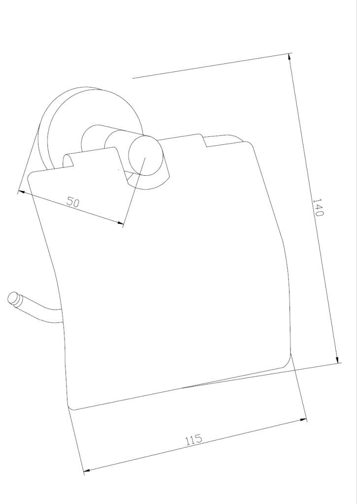 MEXEN – Remo držák toaletního papíru černá 7050733-70