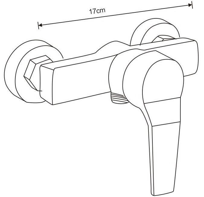MEXEN – Caro DF62 sprchová baterie s příslušenstvím, chrom 74664DF62-00