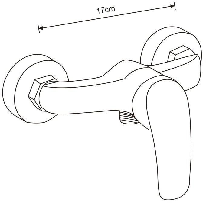 MEXEN – Fabia DB05 sprchová baterie s příslušenstvím chrom, 74654DB05-00