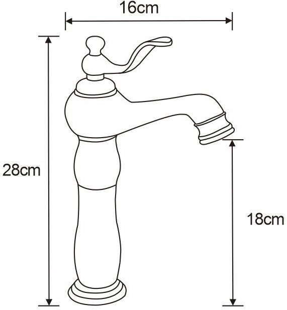 MEXEN – Vela umyvadlová baterie vysoká, černá 744510-70