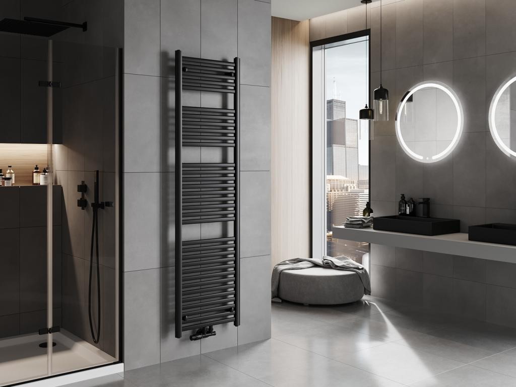 MEXEN – Hades otopný žebřík/radiátor 1800 x 500 mm, 843 W, černá W104-1800-500-00-70