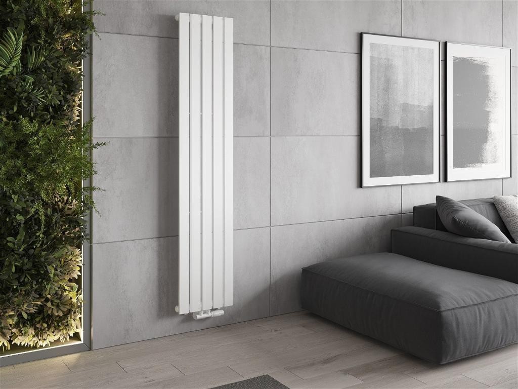 MEXEN – Boston otopný žebřík/radiátor 1800 x 376 mm, 740 W, bílá W213-1800-376-01-20